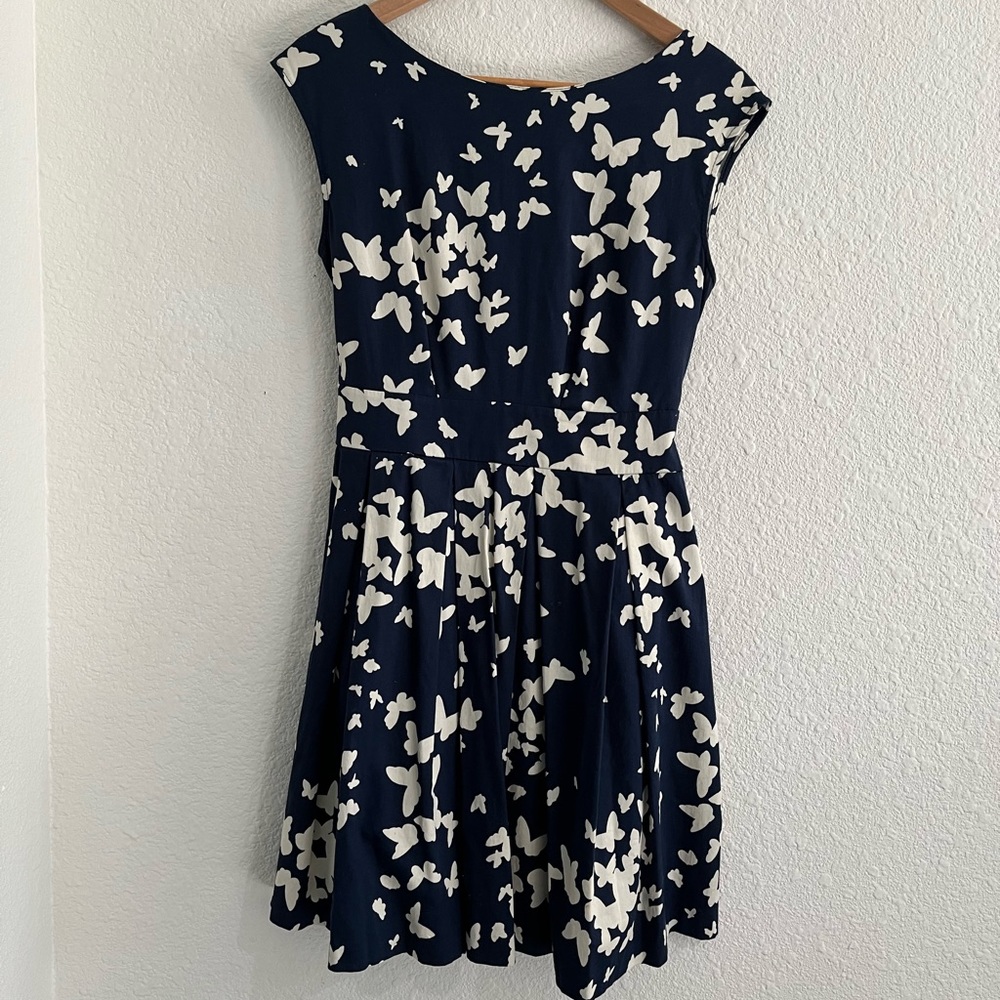 Blue ModCloth butterfly dress